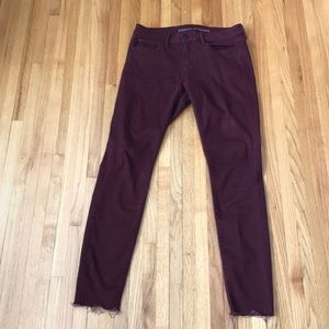 Articles of Society Super Stretchy burgundy Denim
